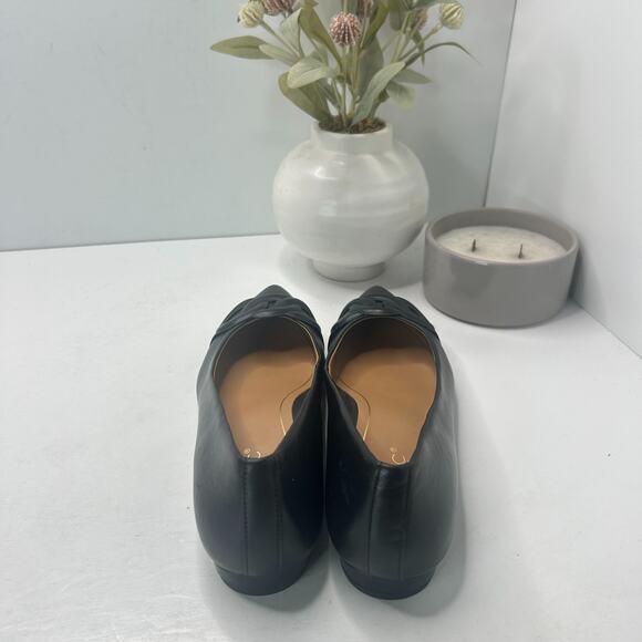 Vionic Arielle Flat Black Leather Pointed Toe Slip On Shoes Women's US 7 NWOB - Picture 4 of 9